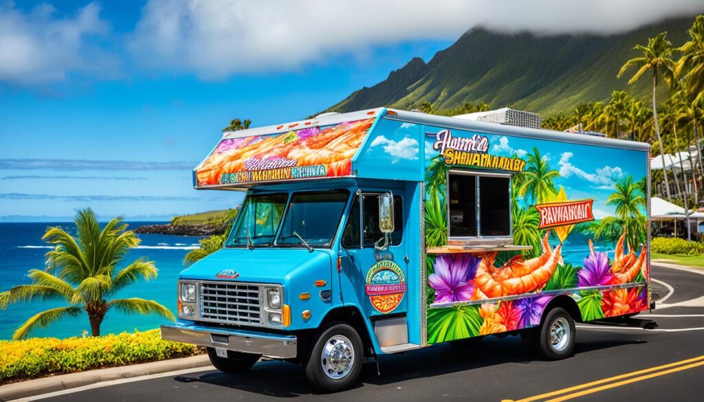 Shrimp truck in Hawaii