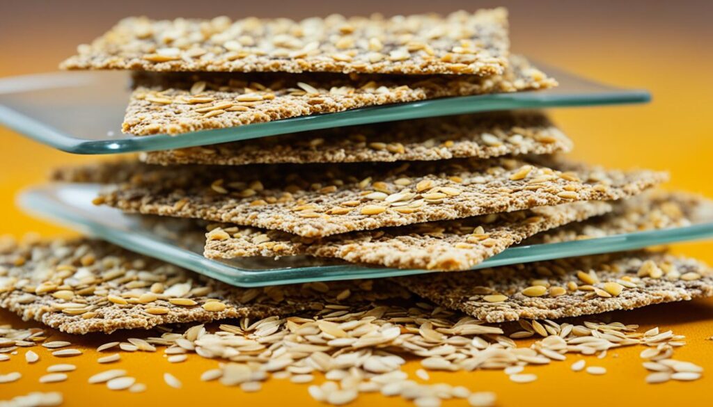 crunchy flax seed crackers