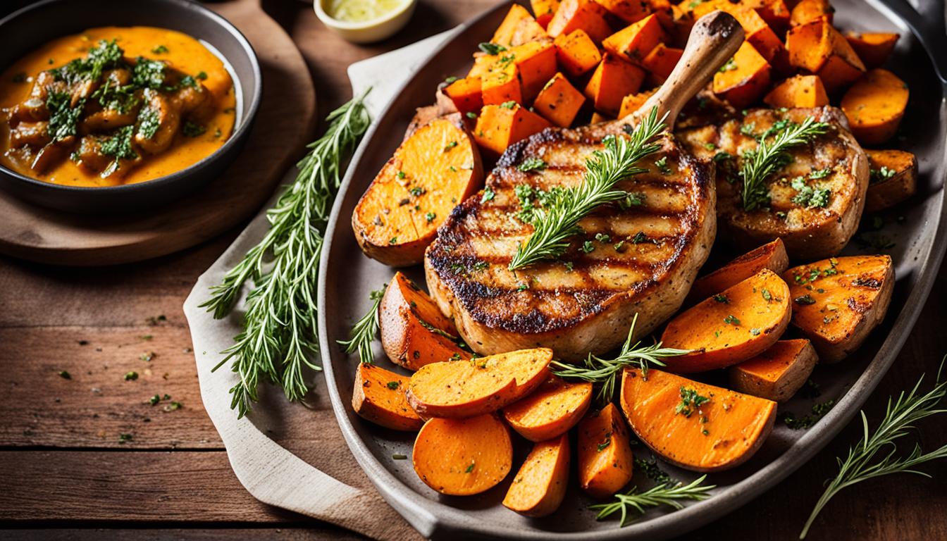 oven-baked-pork-chops-with-roasted-sweet-potatoes
