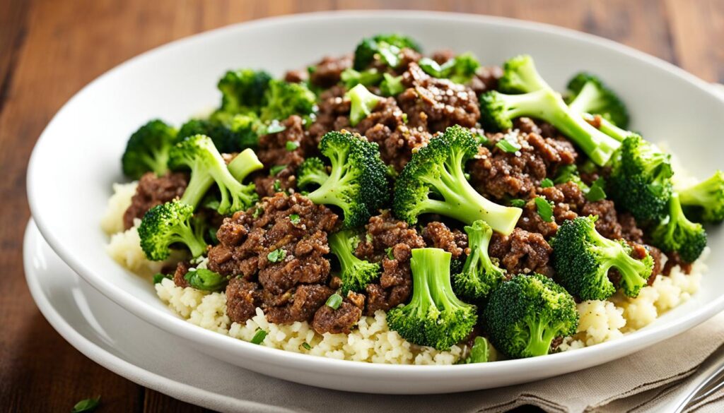 paleo ground beef and broccoli